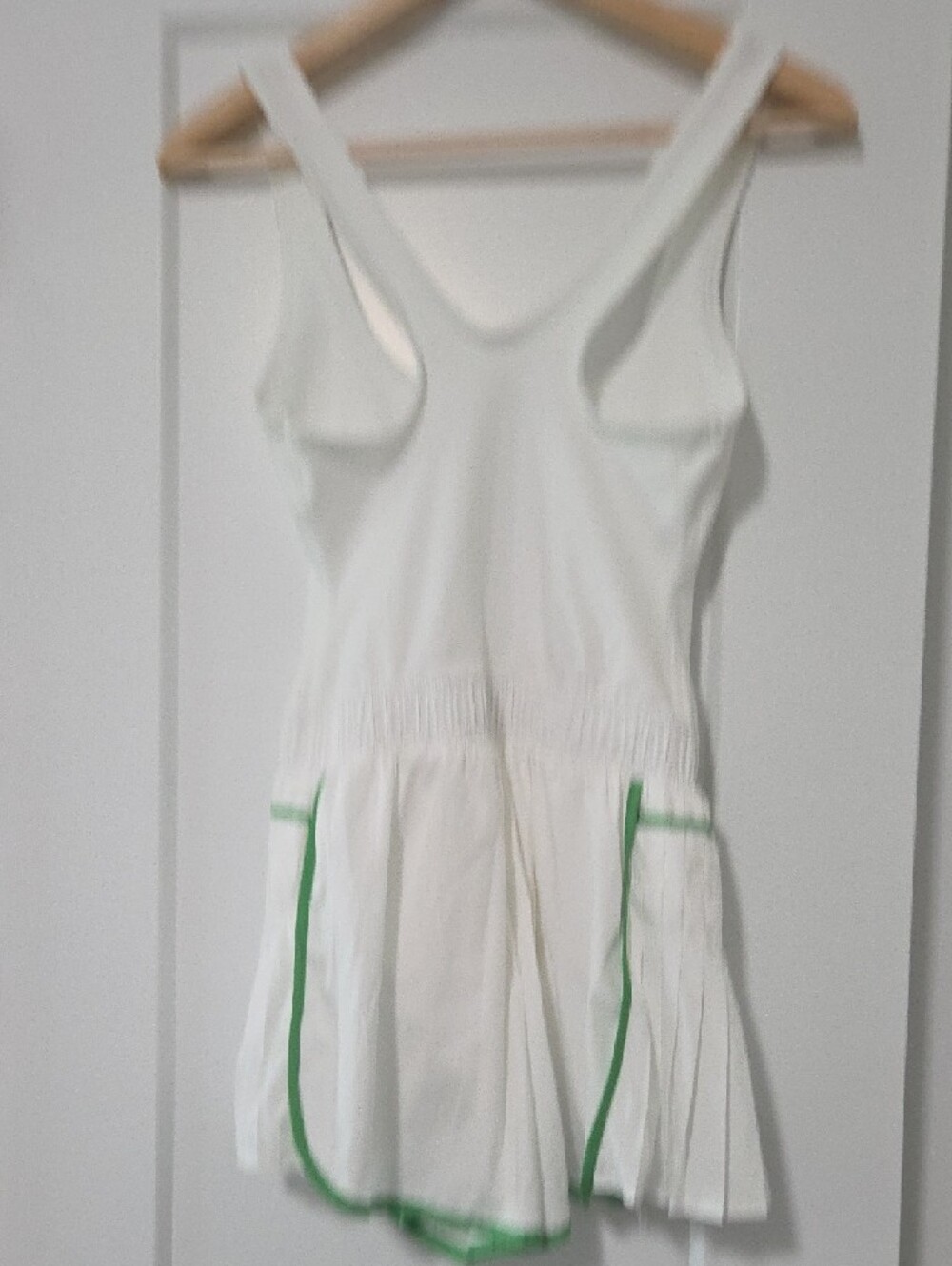 White FP Movement Easy Tiger Shortsie with Green trim - Picture 4 of 6